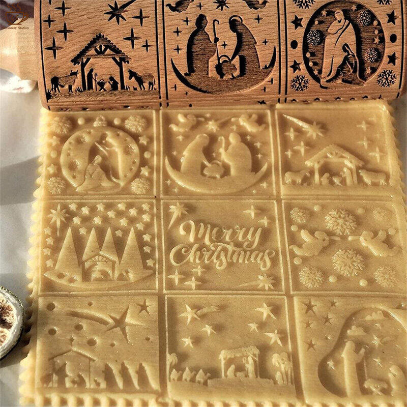 Christmas Wooden Rolling Pin - image 2