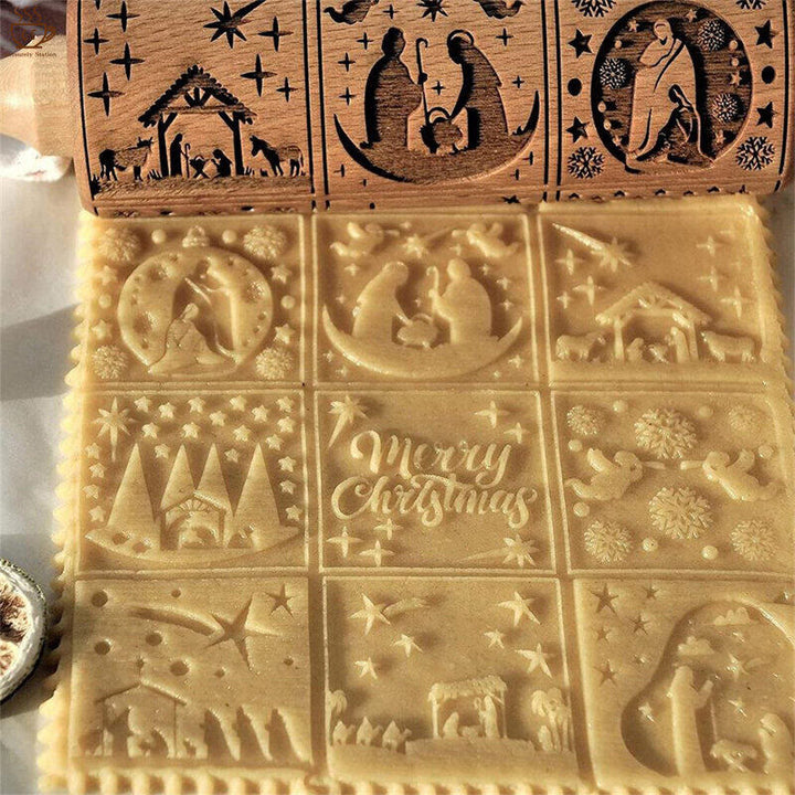 Christmas Wooden Rolling Pin - image 2