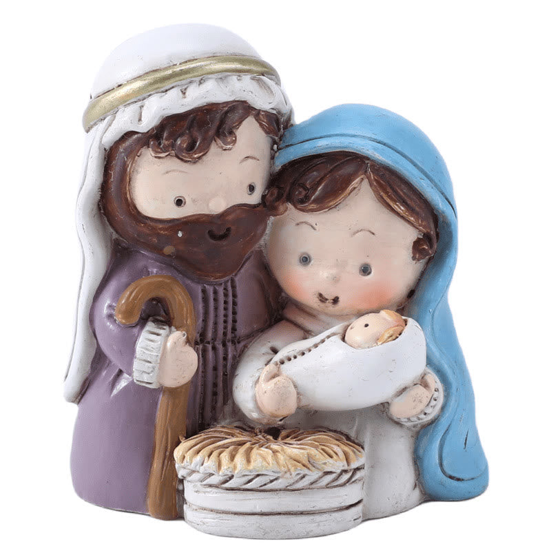 Christianartworkshop Nativity Holy Family Ornaments A - image 1