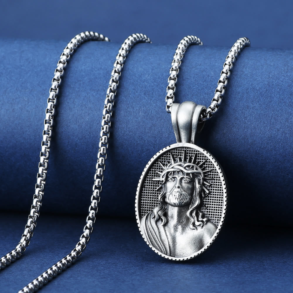 Christianartworkshopthe Jesus Crown of Thorns Amulet Necklace - The Crown of Thorns - image 1