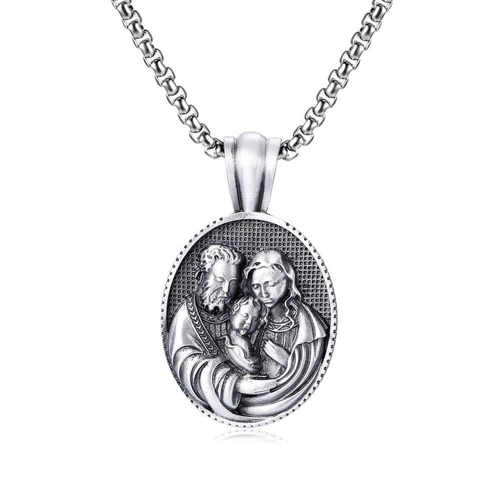 Christianartworkshopthe The Holy Family Amulet Necklace - image 5