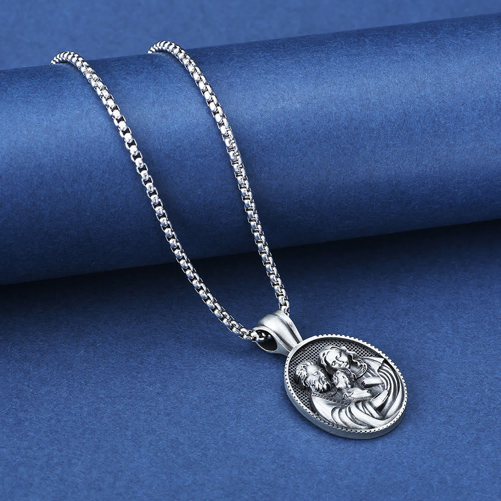 Christianartworkshopthe The Holy Family Amulet Necklace - image 4