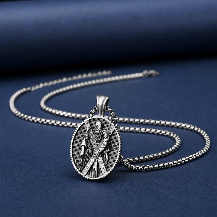 Christianartworkshopthe St. Andrew Retro Christian Necklace - image 2