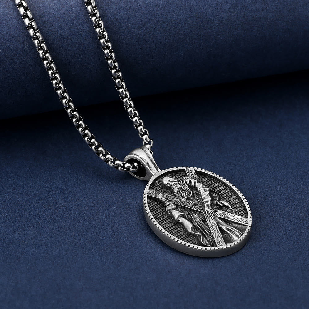 Christianartworkshopthe St. Andrew Retro Christian Necklace - image 4