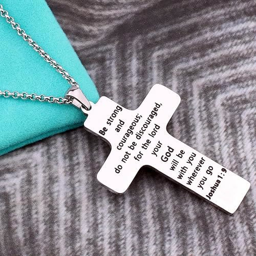 Christianartworkshop Sport Style Football Pray for Blessings Cross Necklace - image 3
