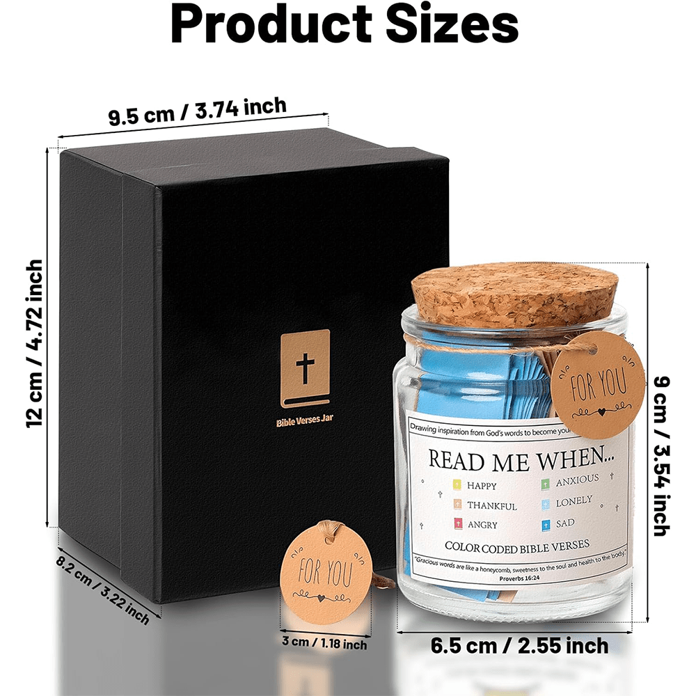 Christian Art Bible Verses in a Jar for Emotion & Feelings - image 9