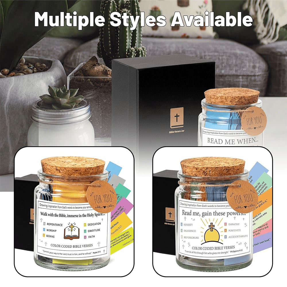 Christian Art Bible Verses in a Jar for Emotion & Feelings - image 8