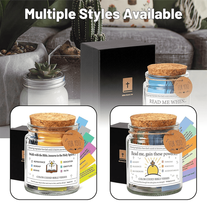 Christian Art Bible Verses in a Jar for Emotion & Feelings - image 8