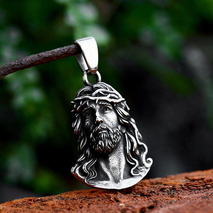 Christianartworkshop Classic Style Crafted Jesus Crown of Thorns Pendant Necklace - image 3