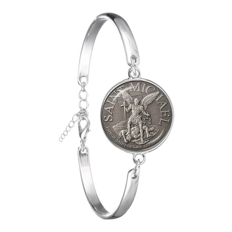 Christianartworkshop Archangel St. Michael Holy Shield Protection Time Gem Bracelet - St.Michael - image 1