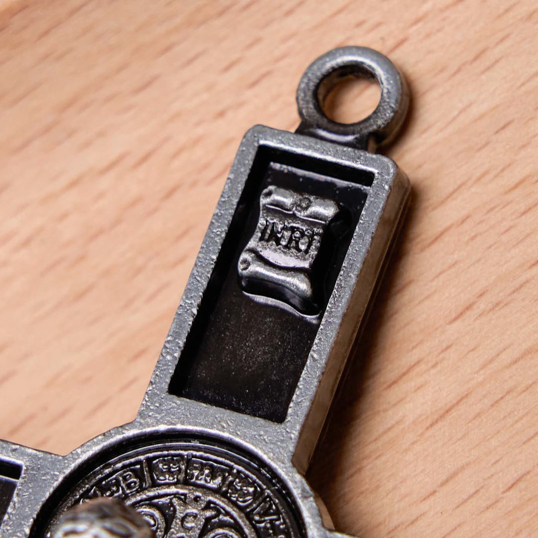 Christianartworkshop Classic Style Silver Bronze Alloy Crucifix Stereoscopic Desktop Ornaments - image 8