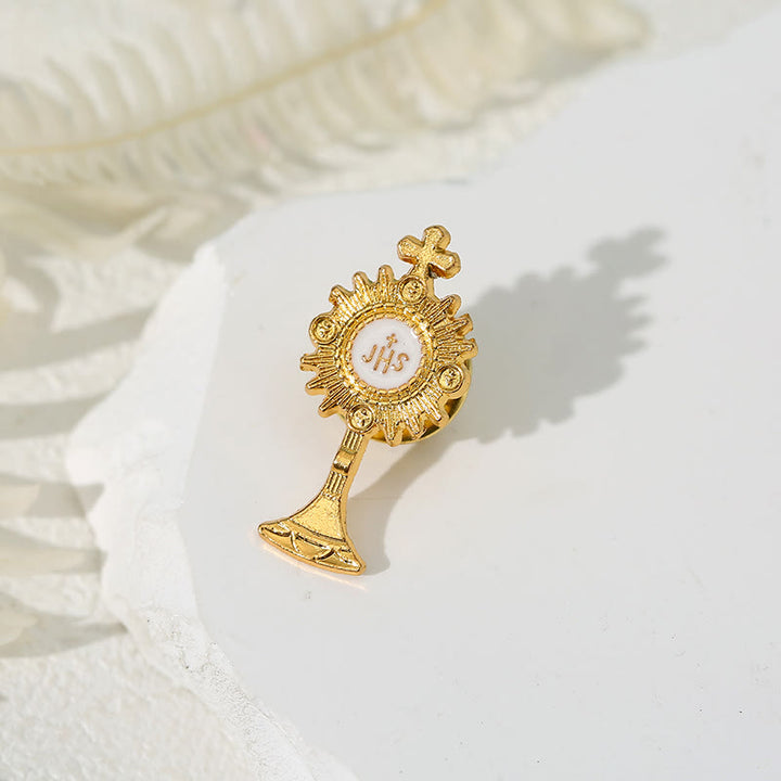 Christianartworkshop 4pcs/set Retro Fresh Style Anti-exposure Pin Fashion Religion Brooch - image 3