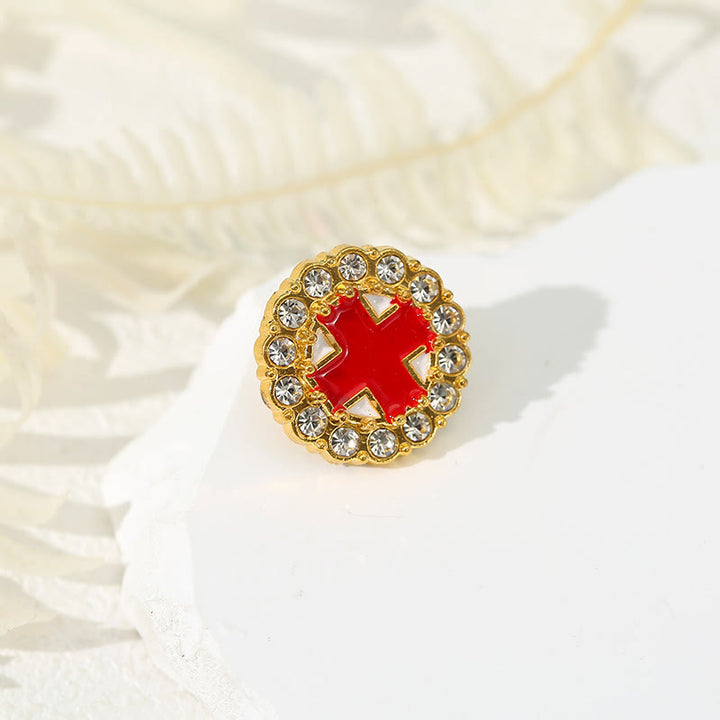 Christianartworkshop 4pcs/set Retro Fresh Style Anti-exposure Pin Fashion Religion Brooch - image 4