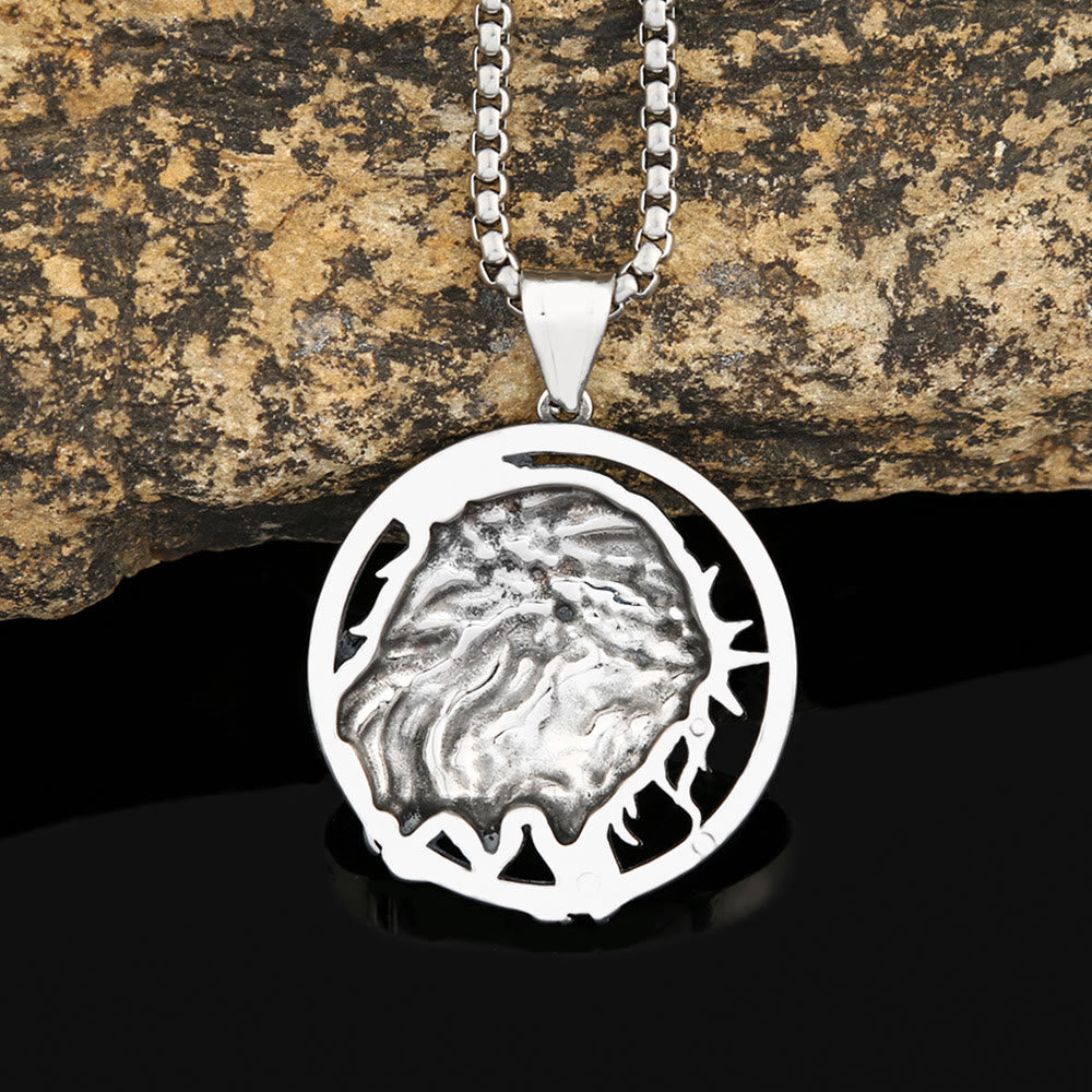 Christianartworkshop Retro Punk Style Crown of Thorns of Jesus Pendant Necklace - image 4