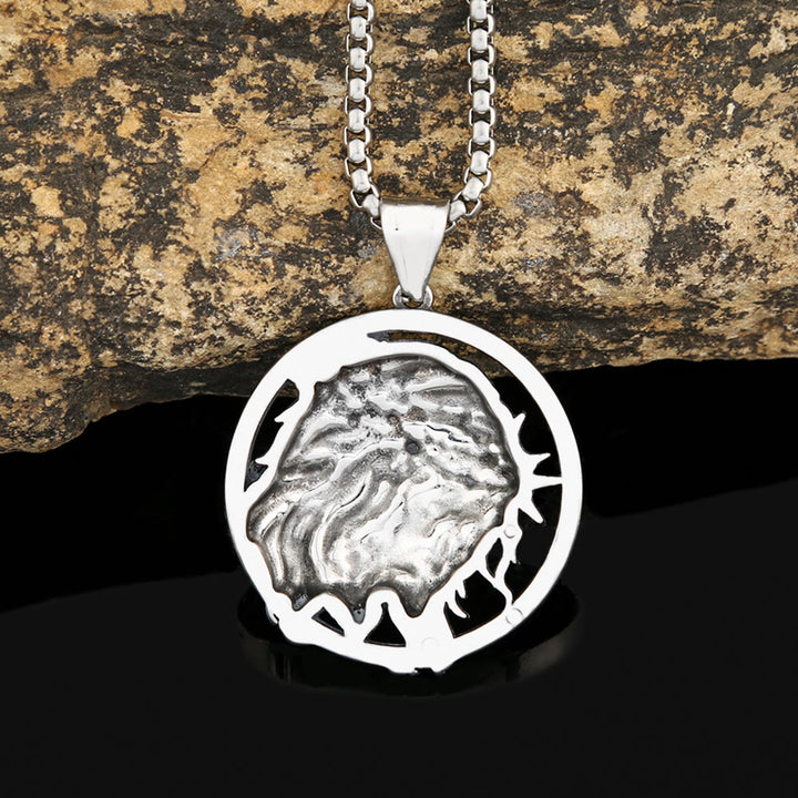 Christianartworkshop Retro Punk Style Crown of Thorns of Jesus Pendant Necklace - image 4