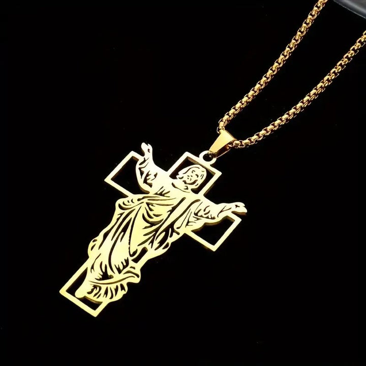Christianartworkshop Resurrection & Ascension of Jesus Necklace: The Glory of Jesus's Resurrection