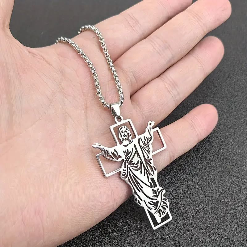 Christianartworkshop Resurrection & Ascension of Jesus Necklace: The Glory of Jesus's Resurrection