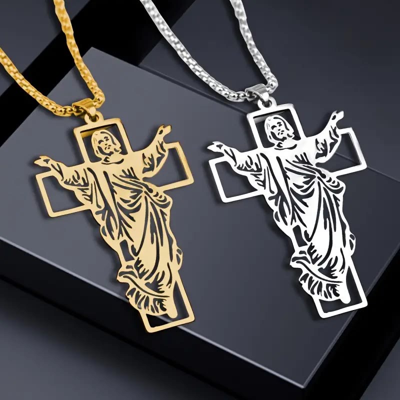 Christianartworkshop Resurrection & Ascension of Jesus Necklace: The Glory of Jesus's Resurrection