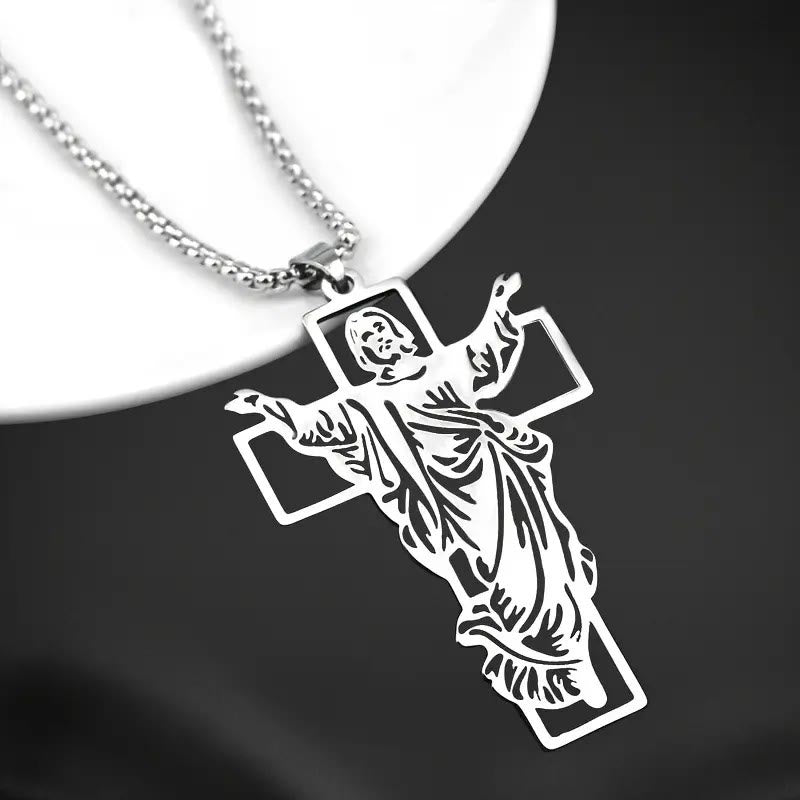 Christianartworkshop Resurrection & Ascension of Jesus Necklace: The Glory of Jesus's Resurrection