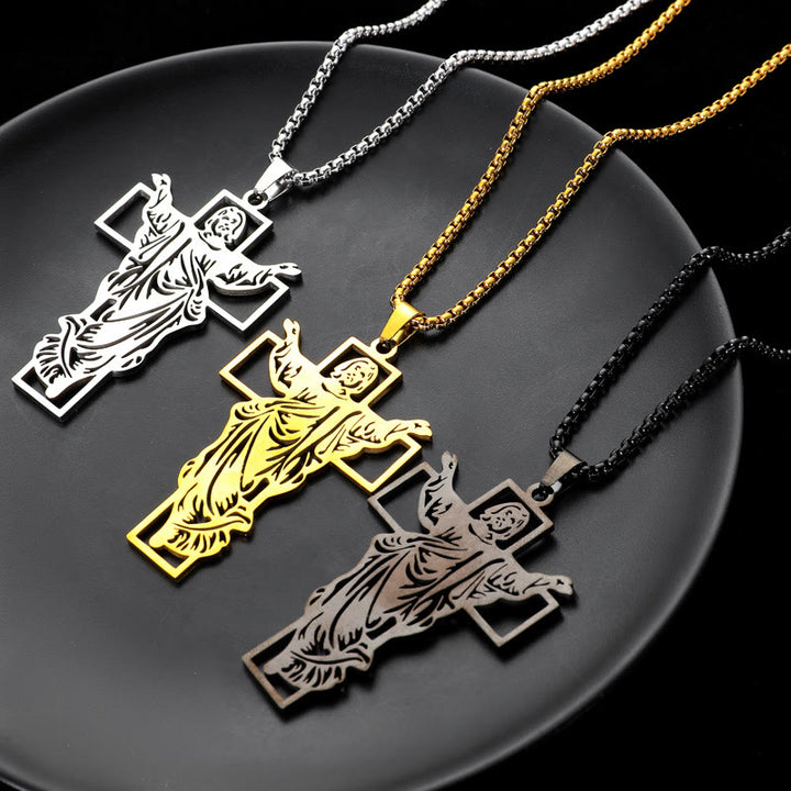 Christianartworkshop Resurrection & Ascension of Jesus Necklace: The Glory of Jesus's Resurrection