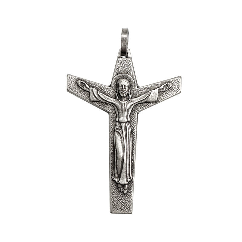 Christianartworkshop Faith and Courage Cross Crucifix Necklace: A Symbol of Resilience