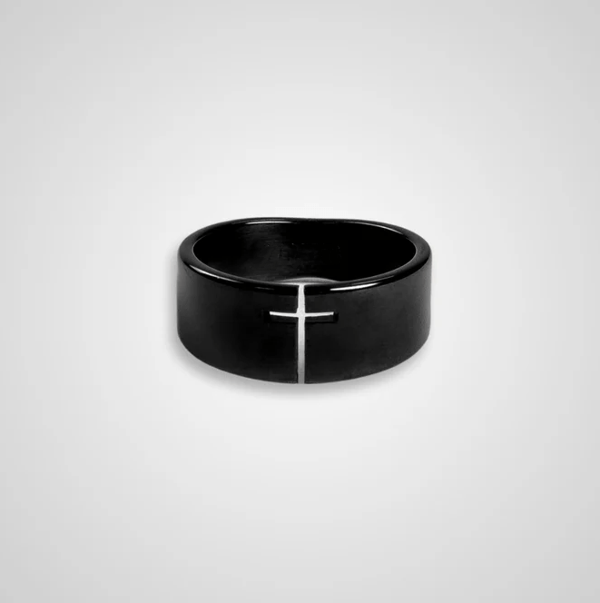 Christianartworkshop Eternal Faith Open-Work Cross Ring—A Symbol of Divine Connection