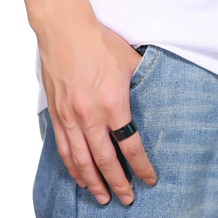 Christianartworkshop Eternal Faith Open-Work Cross Ring—A Symbol of Divine Connection