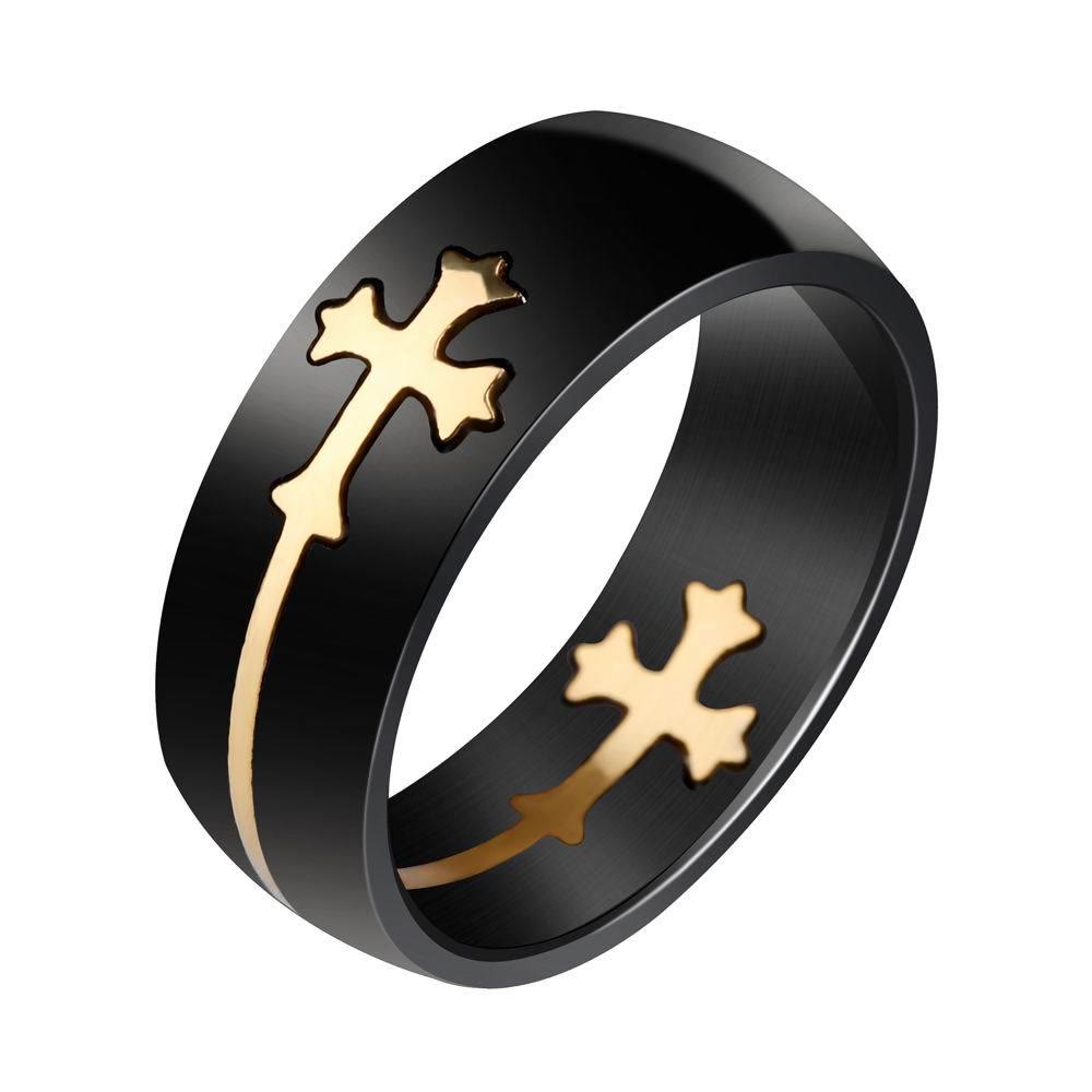 Christianartworkshop JESUS & Cross Ring - A Fusion of Fashion and Faith