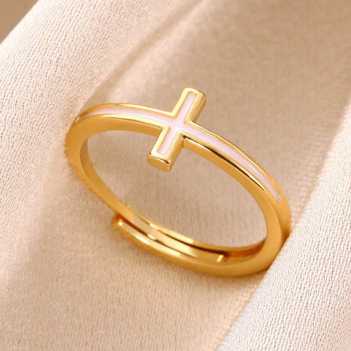 Christianartworkshopthe The 4 styles Cross Golden Ring: A Symbol of Elegance and Faith