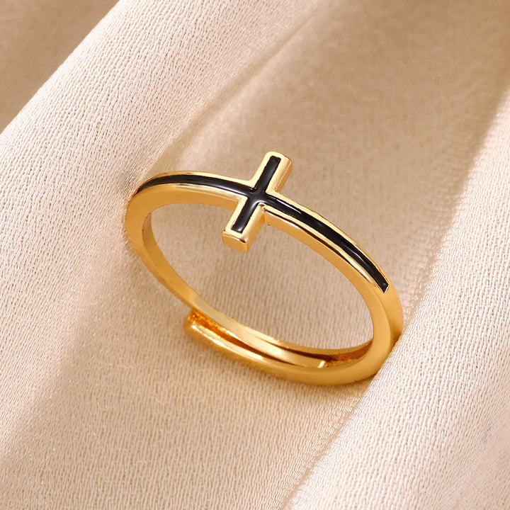 Christianartworkshopthe The 4 styles Cross Golden Ring: A Symbol of Elegance and Faith