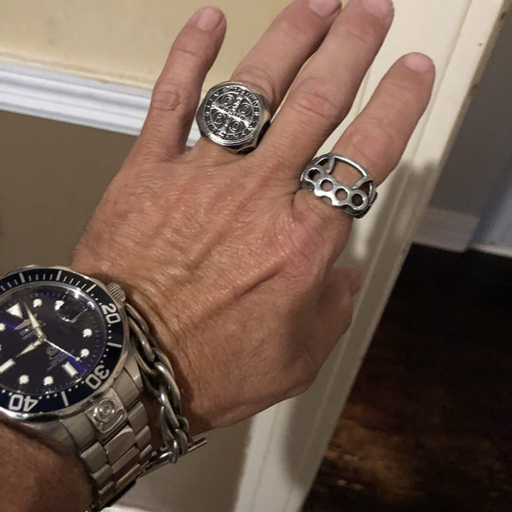 Christianartworkshop St. Benedict Cross Faith Ring: A Symbol of Loving Gift