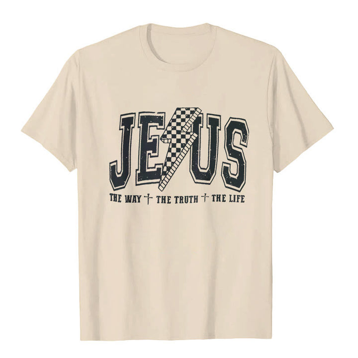 Christianartworkshop "JESUS THE WAY + THE TRUTH + THE LIFE" T-shirt