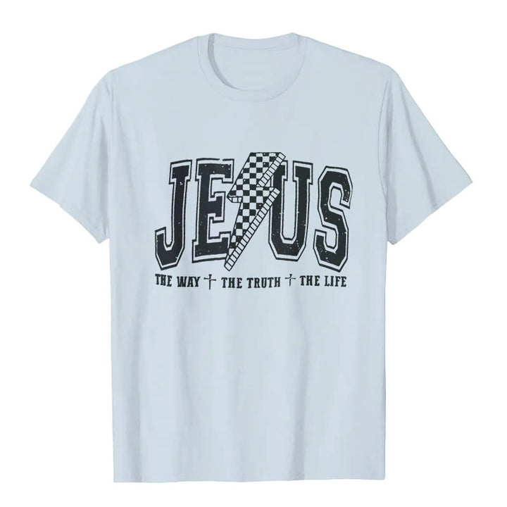 Christianartworkshop "JESUS THE WAY + THE TRUTH + THE LIFE" T-shirt