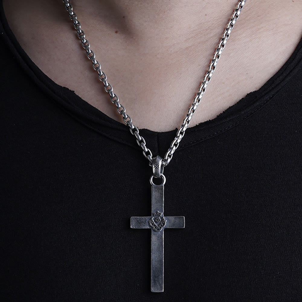 Christianartworkshop 925 Sterling Silver Classic & Minimalist Cross Necklace: A Subtle and Sacred Symbol of Faith - image 4