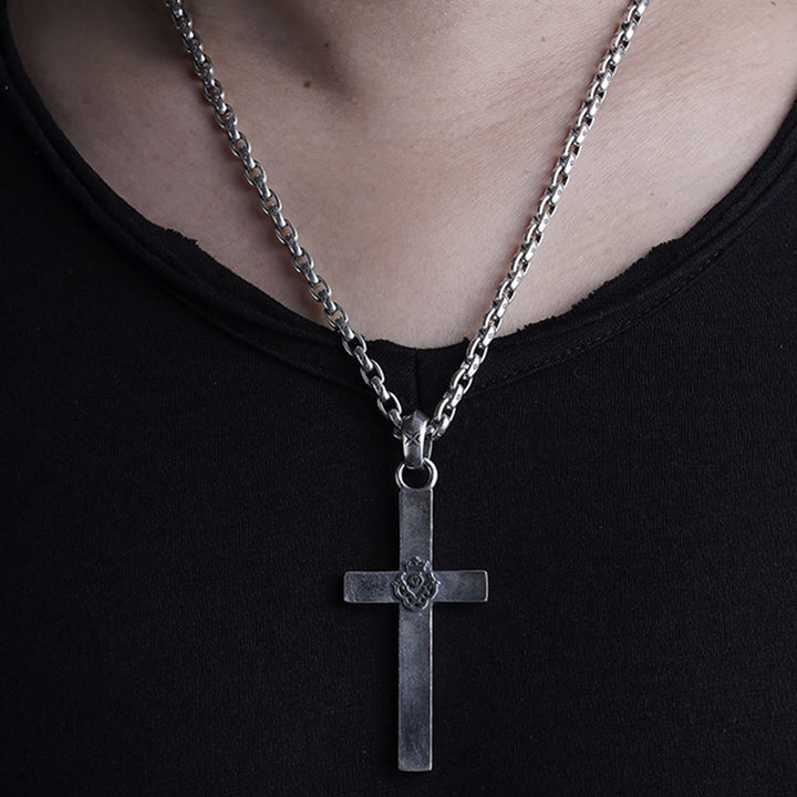 Christianartworkshop 925 Sterling Silver Classic & Minimalist Cross Necklace: A Subtle and Sacred Symbol of Faith - image 4