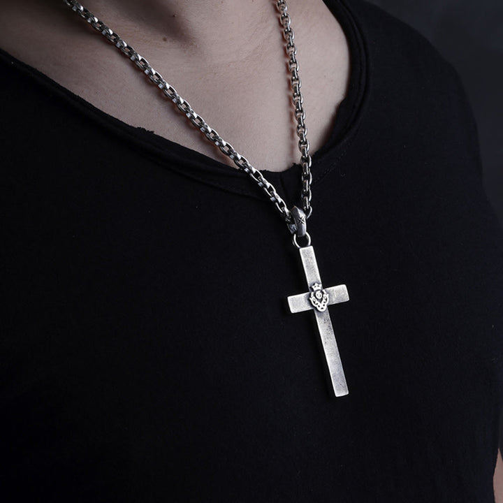 Christianartworkshop 925 Sterling Silver Classic & Minimalist Cross Necklace: A Subtle and Sacred Symbol of Faith - image 3