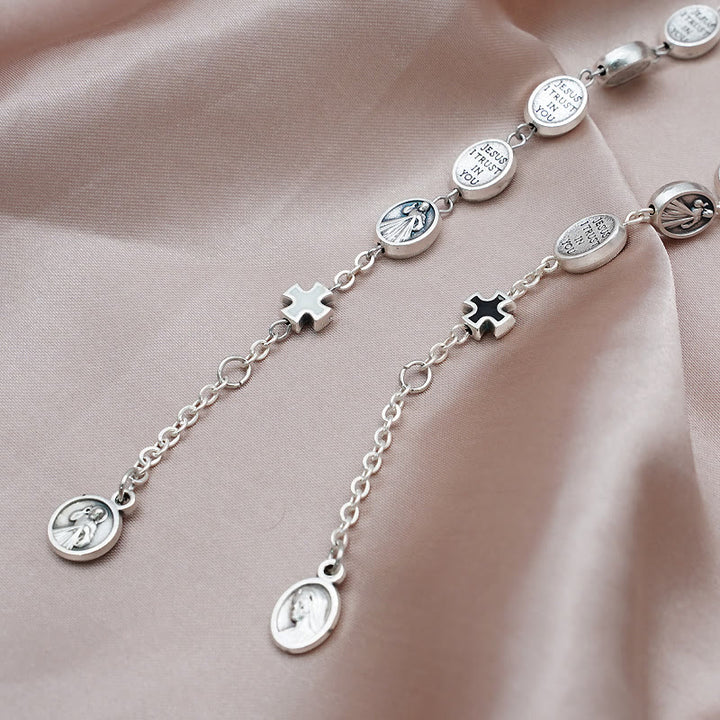 Christianartworkshop St. Benedict, Miraculous Medal & Cross Classic Bracelet: A Timeless Token of Divine Protection - image 3