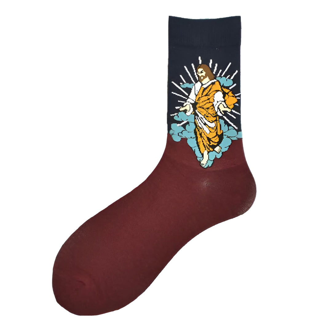 Christianartworkshop He Has Risen Blessed Jesus Unisex Socks: Grace for Every Step - image 3