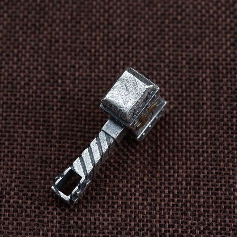 Christianartworkshop Sacred 925 Silver Hammer Cross Necklace: Rugged Faith Symbol with Retro Edge - image 5