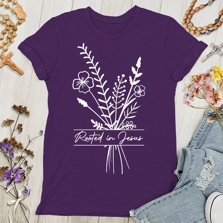 Christianartworkshop Rooted in Jesus Women's T-shirt