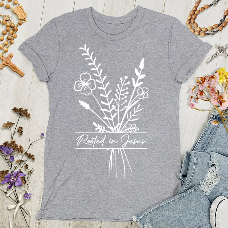 Christianartworkshop Rooted in Jesus Women's T-shirt
