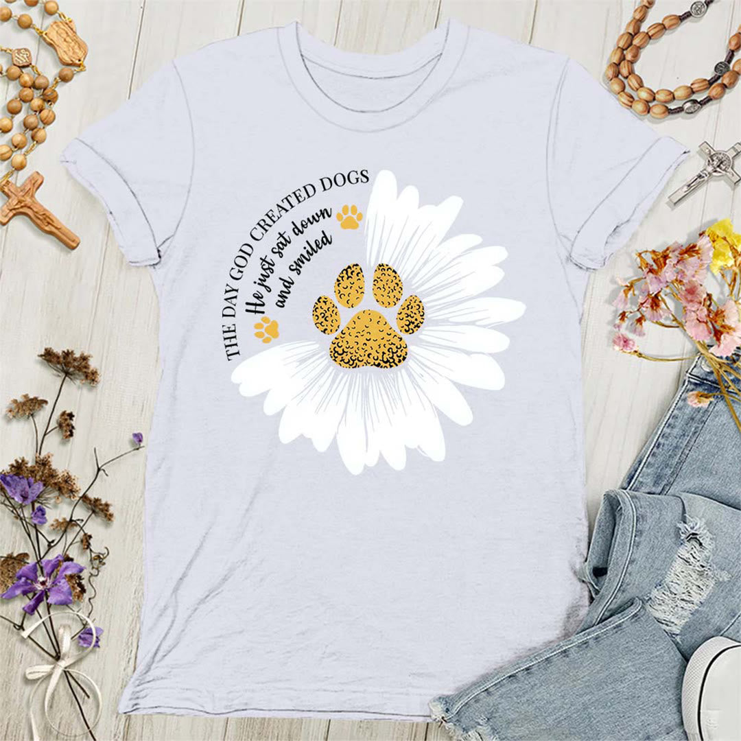 Christianartworkshop The Day God Made Dogs Women's T-shirt