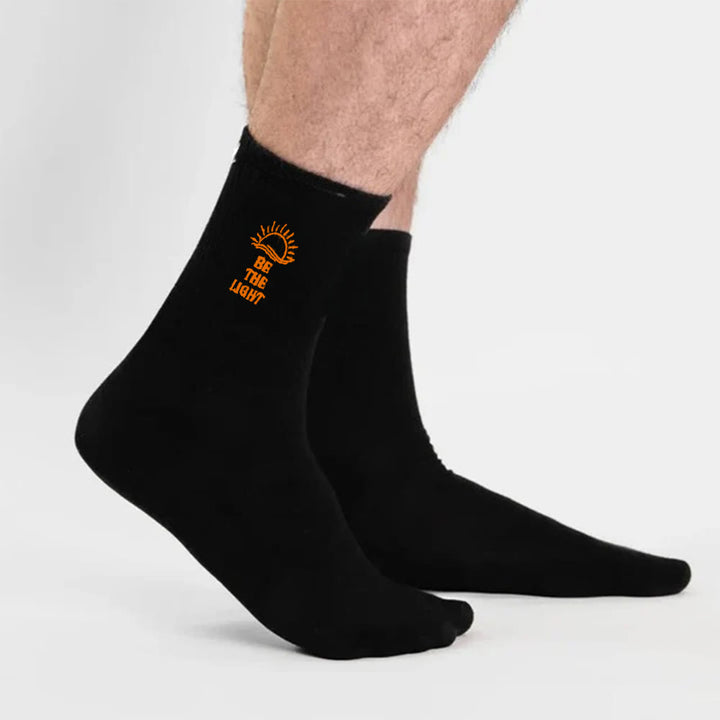 Christianartworkshop Be The Light with Glimmering Sea Horizon Crew Socks: Shine with Spirit - image 6