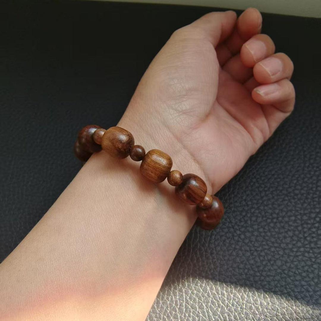 Christianartworkshop Classic Style Brown Wooden Faith Bracelet with INRI Crucifix - image 2