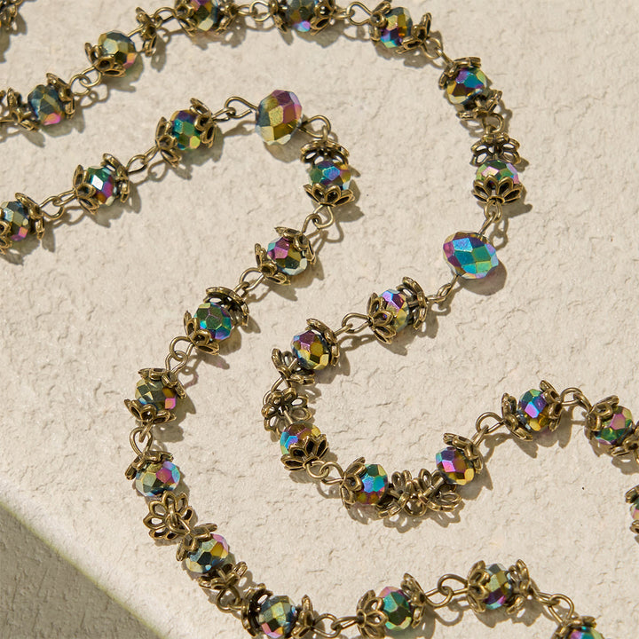 Christianartworkshop Faithful Hematite Rosary Featuring Bronze Crucifix and Saint Benedict Charm - image 7