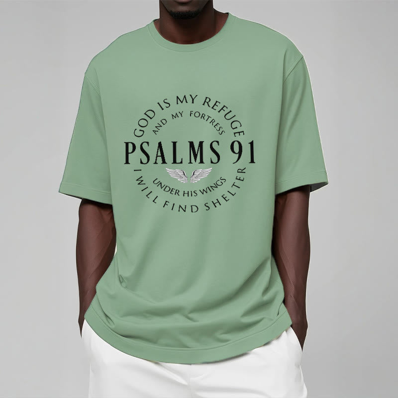 Christianartworkshop Psalm 91 God Is My Refuge Unisex T-shirt - image 16