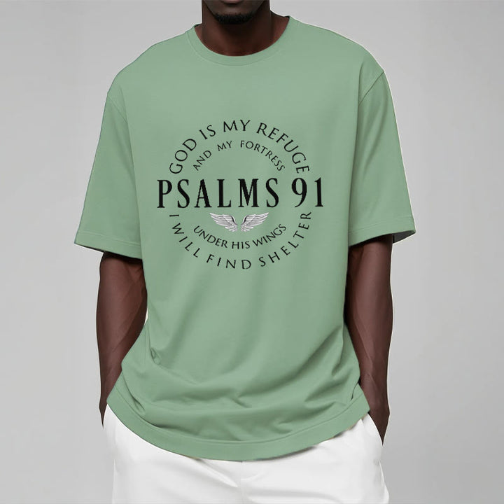 Christianartworkshop Psalm 91 God Is My Refuge Unisex T-shirt - image 16