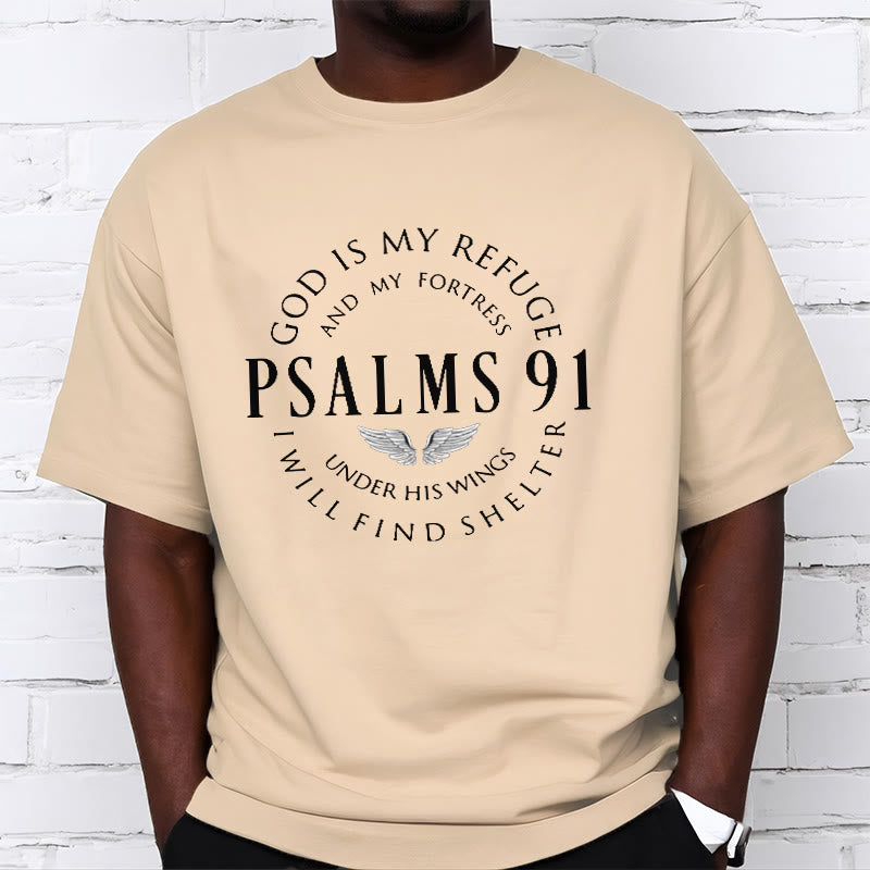 Christianartworkshop Psalm 91 God Is My Refuge Unisex T-shirt - image 2