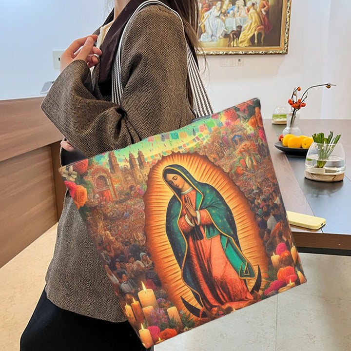 Christianartworkshop Faith & Function Our Lady Tote Bag: Spiritual Style for Everyday Use - image 4