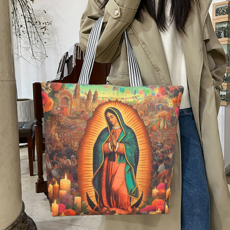 Christianartworkshop Faith & Function Our Lady Tote Bag: Spiritual Style for Everyday Use - image 8